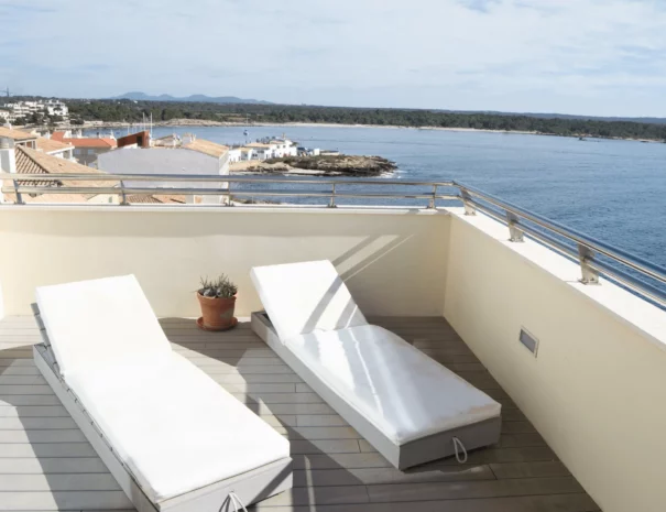 apartmán pro dvě osoby s terasou a výhledem na moře v Mallorca